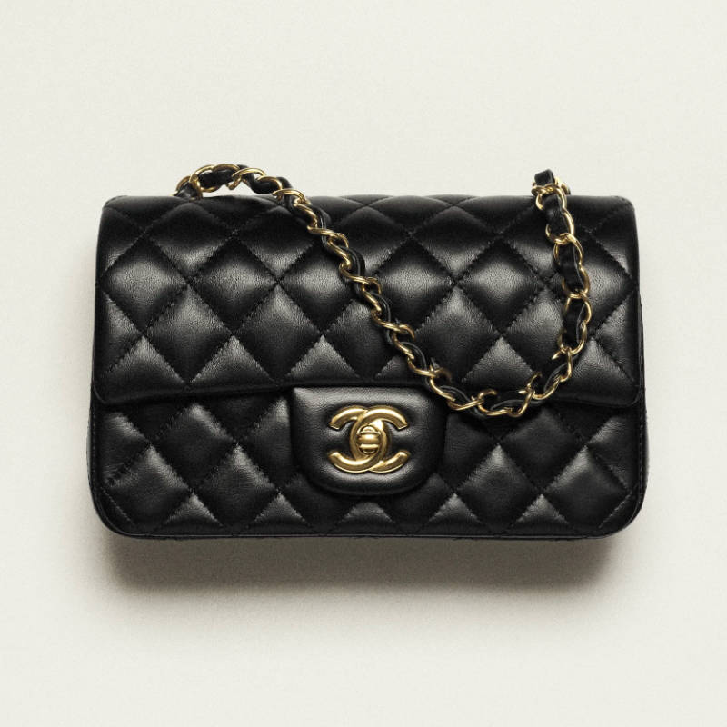 CHANEL Mini Classic Handbag Black