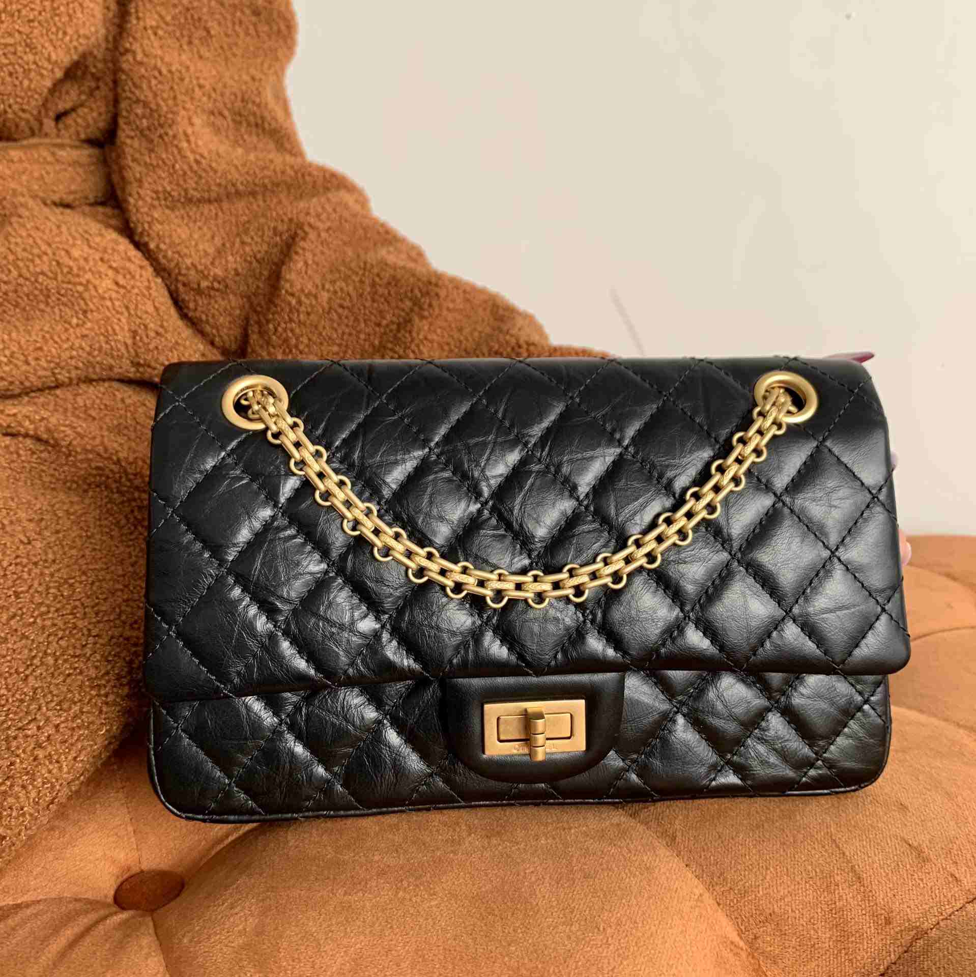 CHANEL 2.55 Handbag Black