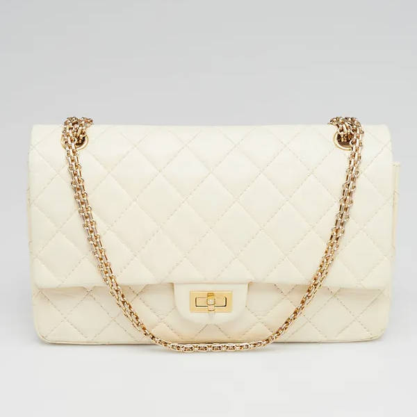 CHANEL 2.55 Handbag White