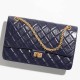 CHANEL 2.55 Handbag Navy Blue