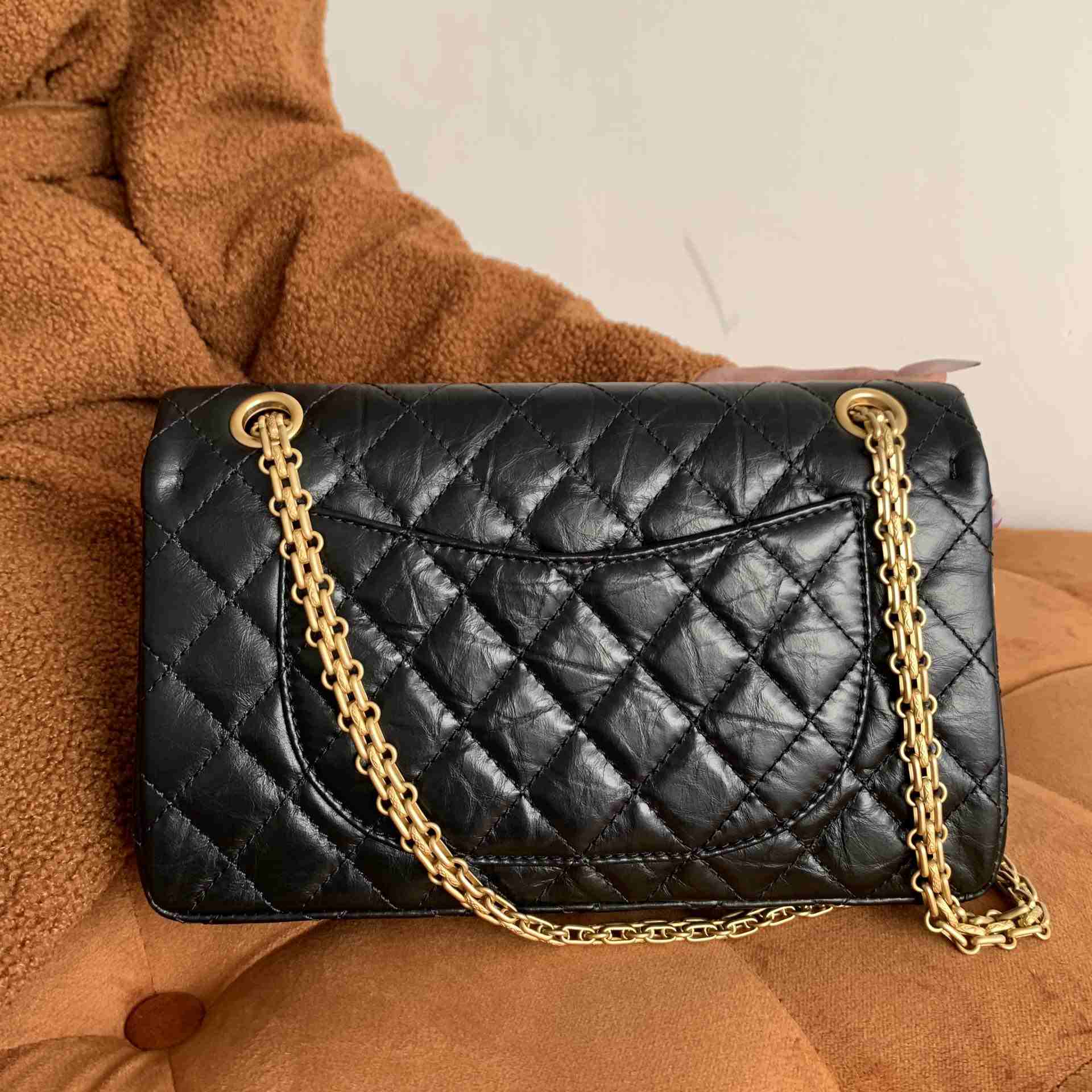 CHANEL 2.55 Large Handbag Black