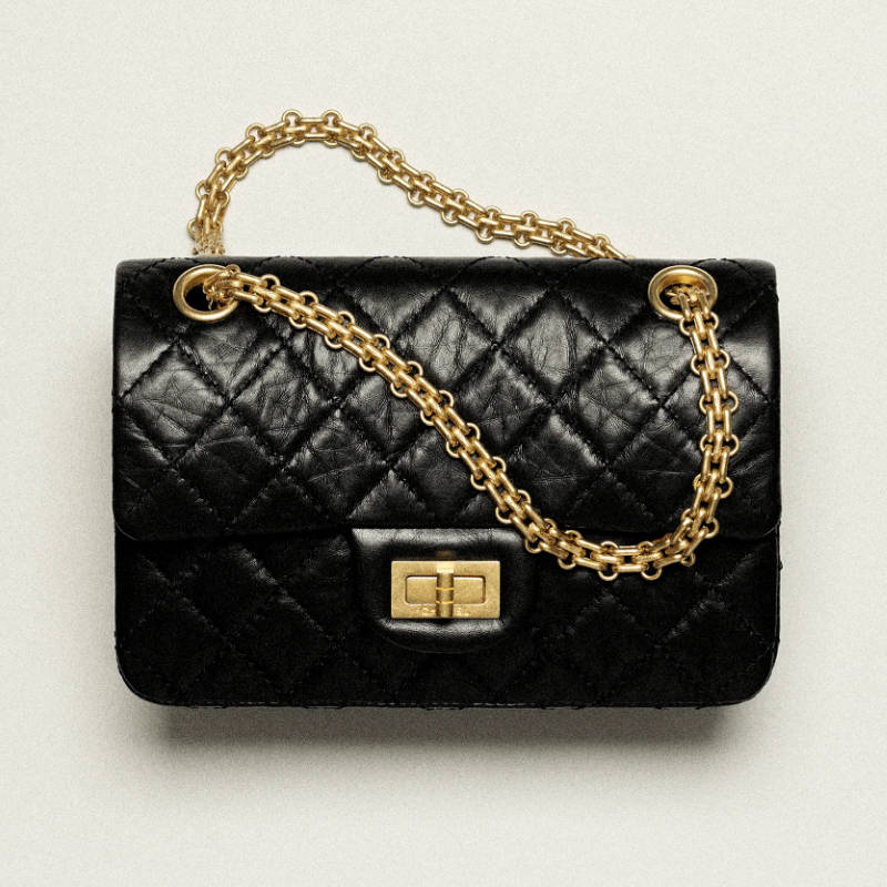 CHANEL 2.55 Mini Handbag Black