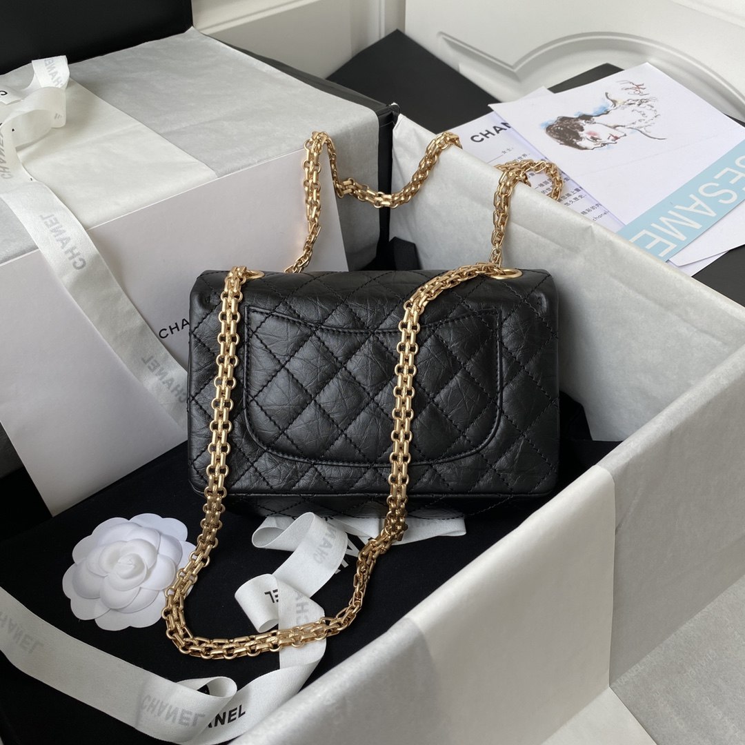 CHANEL 2.55 Mini Handbag Black