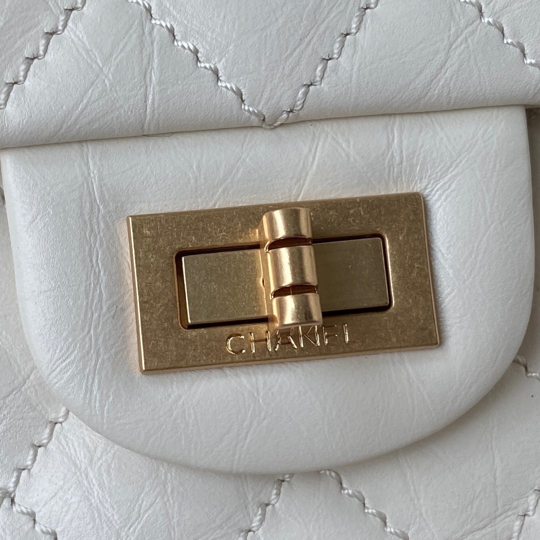 CHANEL 2.55 Mini Handbag White