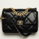 CHANEL 19 Large Handbag Black