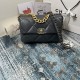 CHANEL 19 Large Handbag Black