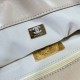 CHANEL 19 Large Handbag Apricot Yellow