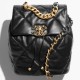 CHANEL 19 Backpack Black