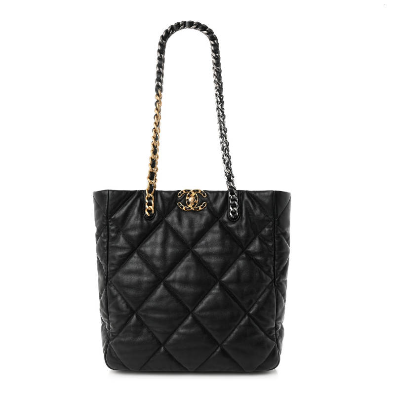 CHANEL 19 Tote Bag Black