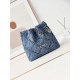 CHANEL 22 Small Handbag Denim