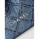 CHANEL 22 Small Handbag Denim