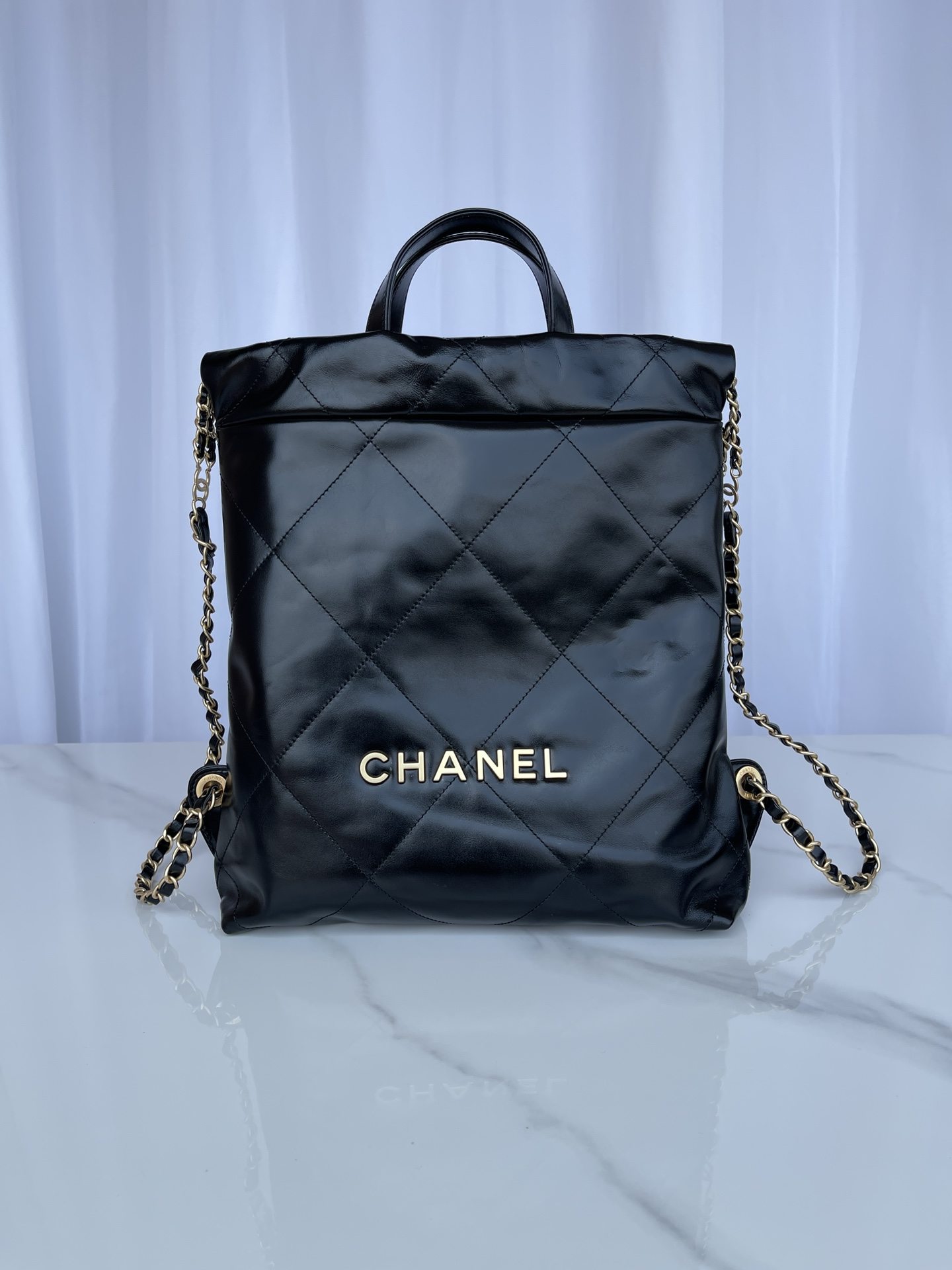 CHANEL 22 Backpack Black