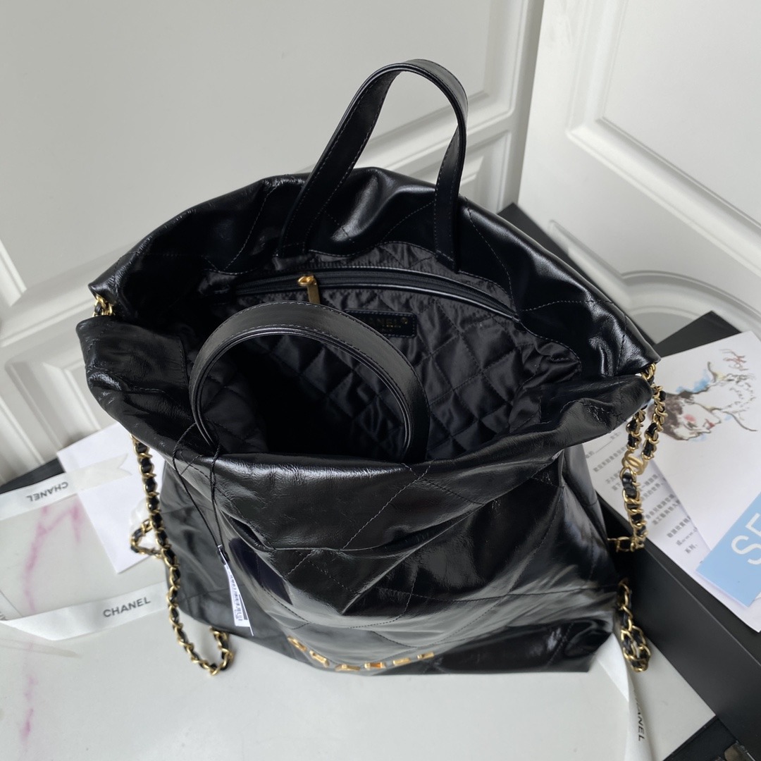 CHANEL 22 Large Backpack Black 