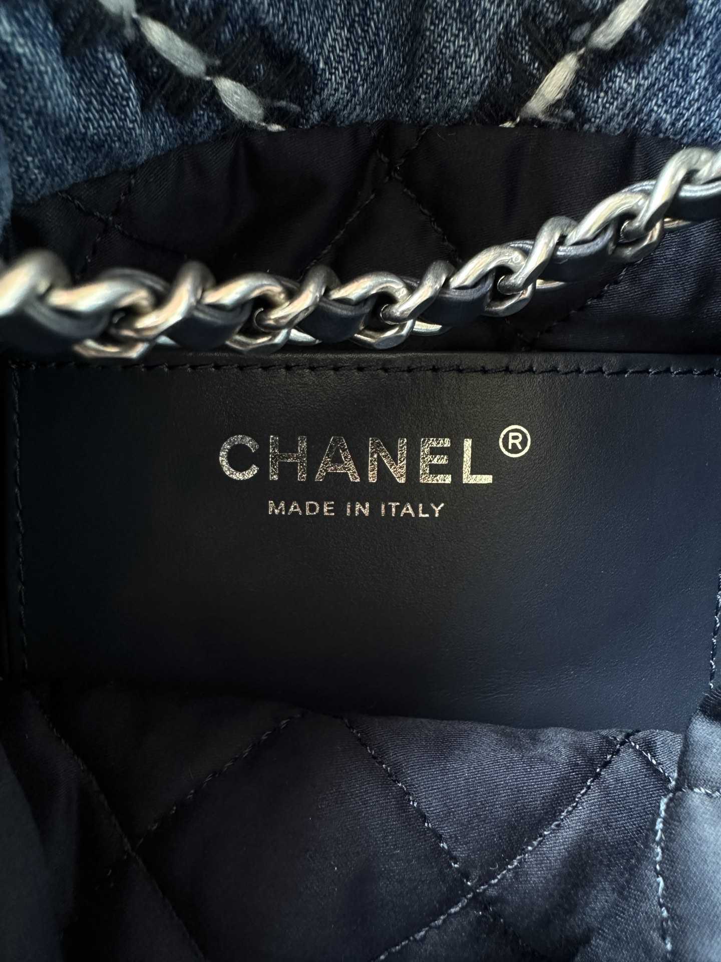 CHANEL 22 Mini Handbag Denim