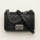 CHANEL Small Boy Handbag Black & Ruthenium-Finish Metal