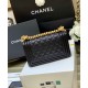 CHANEL Small Boy Handbag Black & Gold-tone Metal