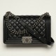 CHANEL Boy Handbag Black & Ruthenium-Finish Metal