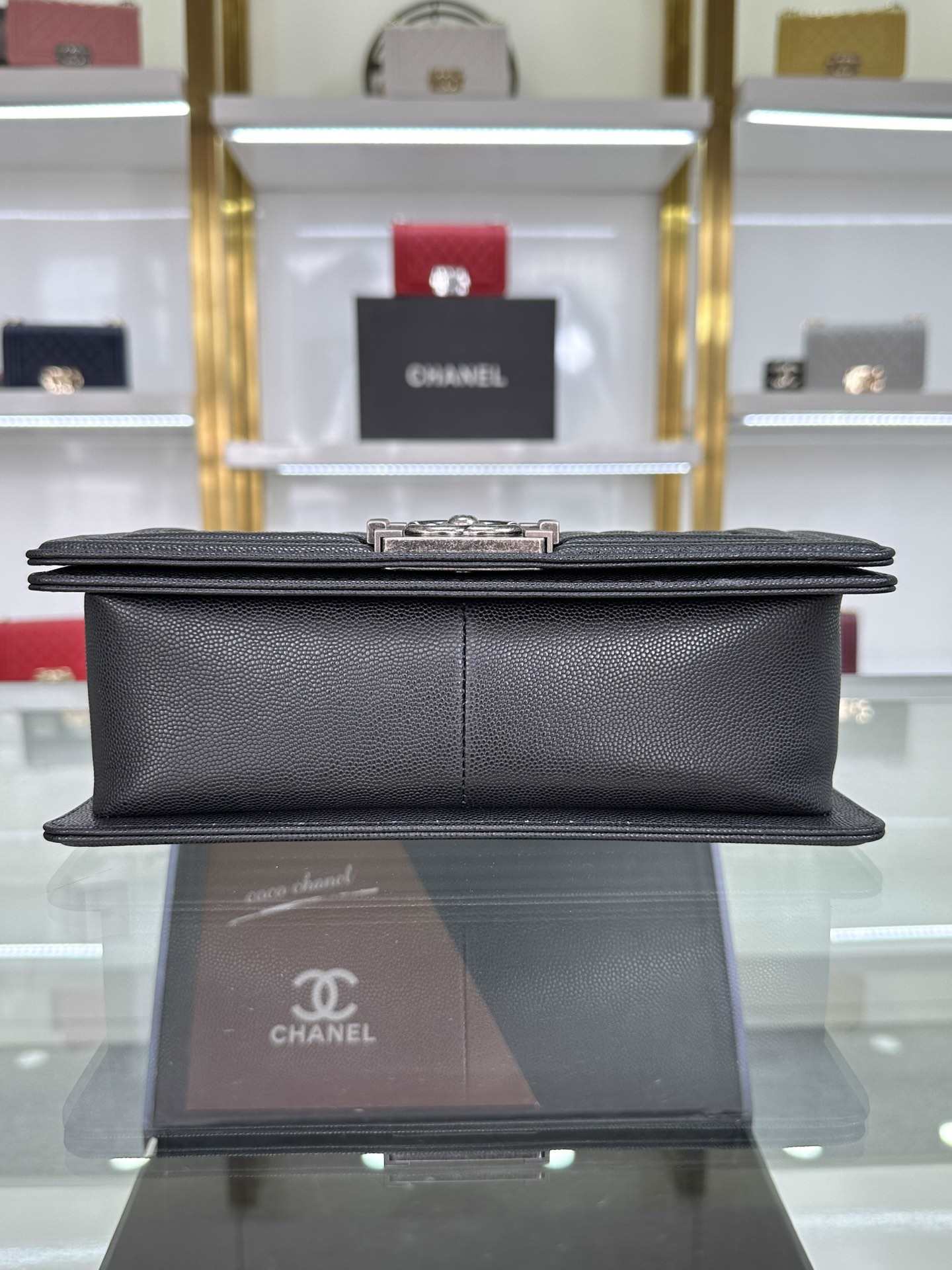 CHANEL Boy Handbag Black & Ruthenium-Finish Metal