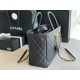 CAHNEL Shopping Tote Bag Black