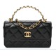 CHANEL WOC Top Handle Bag Black