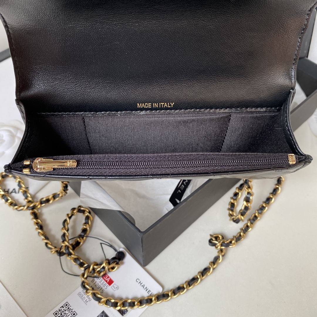 CHANEL WOC Top Handle Bag Black