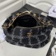 CHANEL Tweed Hobo Maix  Travel Bag Black