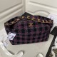 CHANEL Tweed Hobo Maix  Travel Bag purple