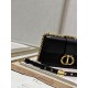 DIOR 30 Montaigne East-West Bag with Chain Black