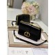 DIOR 30 Montaigne East-West Bag with Chain Black