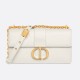 DIOR 30 Montaigne East-West Bag with Chain Latte