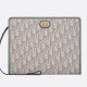 DIOR 30 Montaigne Dea Pouch Gray Dior Oblique Jacquard