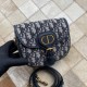 DIOR Small Dior Bobby Bag Blue Dior Oblique Jacquard