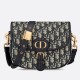 DIOR Medium Dior Bobby Bag Blue Dior Oblique Jacquard