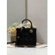 DIOR Small Book Tote Black Leather