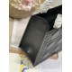 DIOR Small Book Tote Black Leather