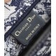 DIOR Small Book Tote Blue and White Toile de Jouy Reverse Embroidery 