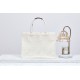 DIOR Medium Book Tote White Toile de Jouy Soleil Macramé Embroidery