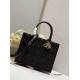 DIOR Medium Book Tote Black Leather