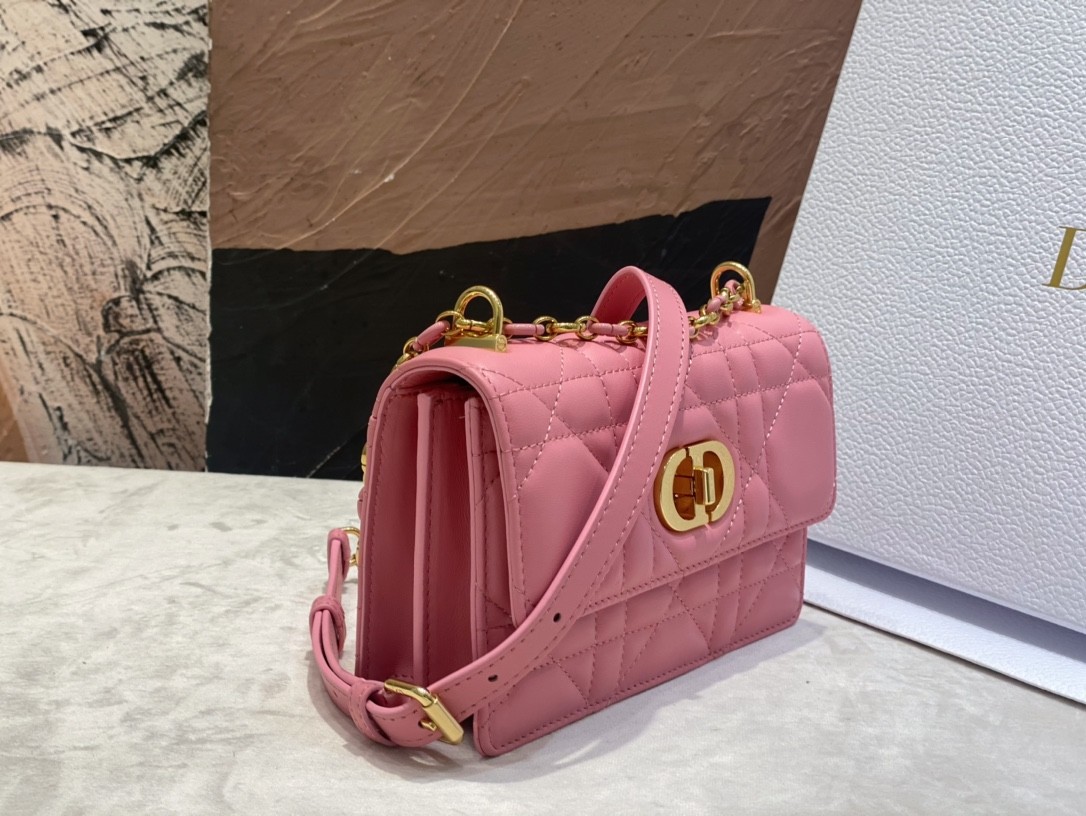 DIOR Miss Caro Mini Bag Melocoton Pink