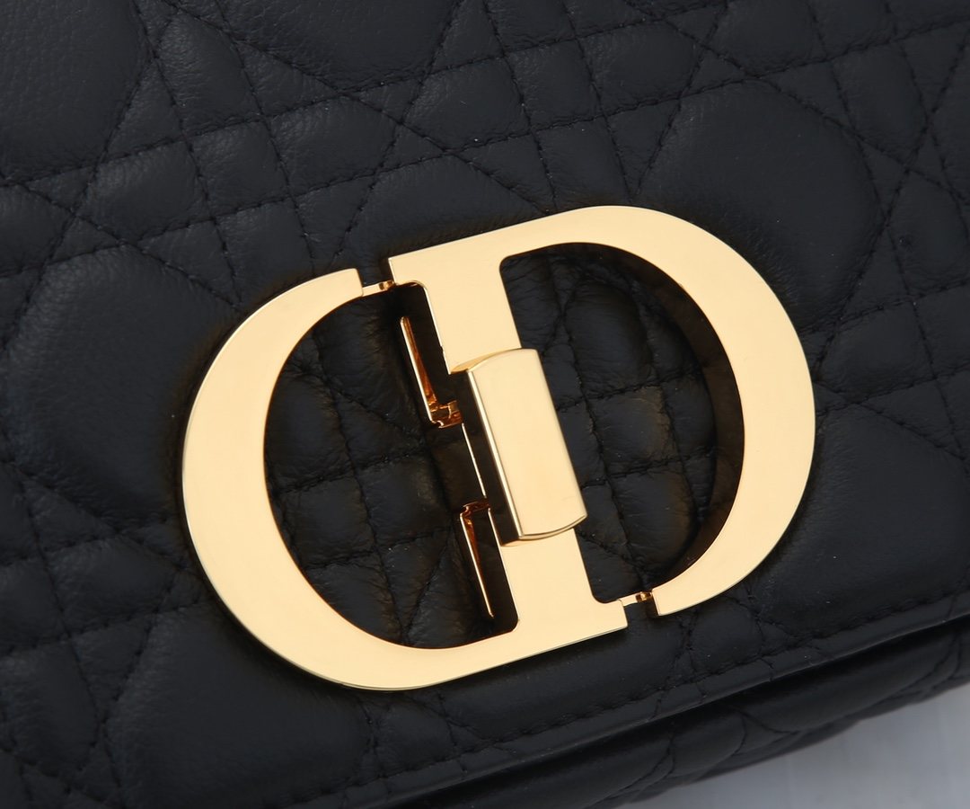 DIOR Small Dior Caro Bag Black 