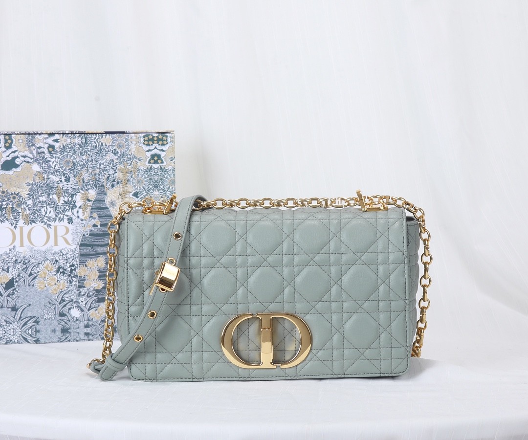 DIOR Medium Dior Caro Bag Stone Gary