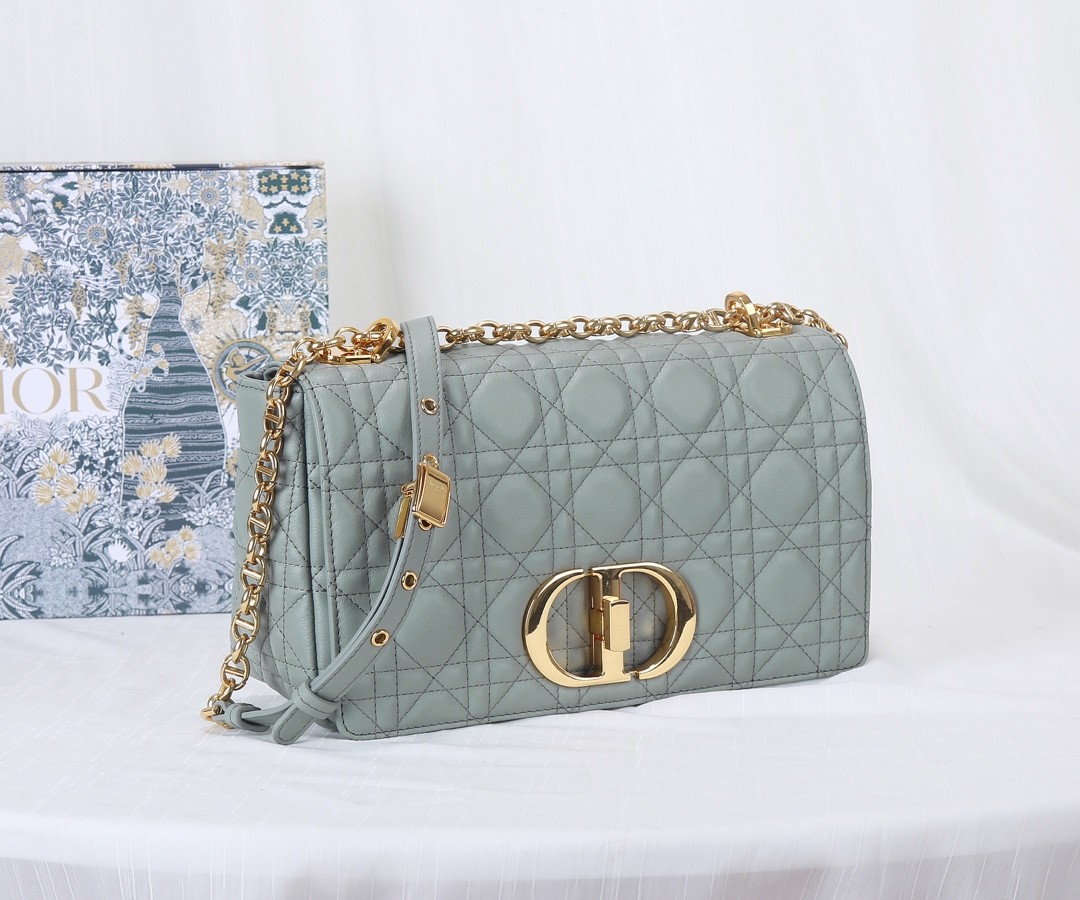 DIOR Medium Dior Caro Bag Stone Gary