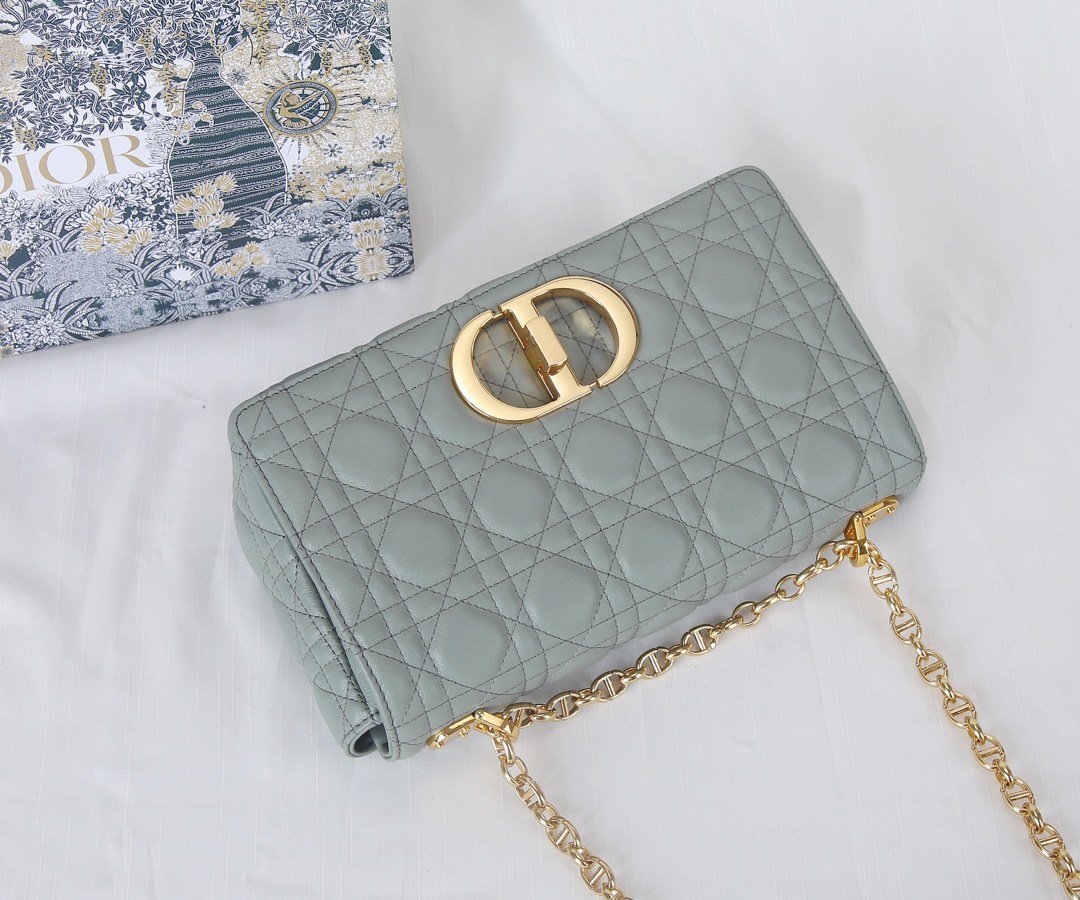 DIOR Medium Dior Caro Bag Stone Gary