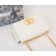 DIOR Medium Dior Caro Bag White