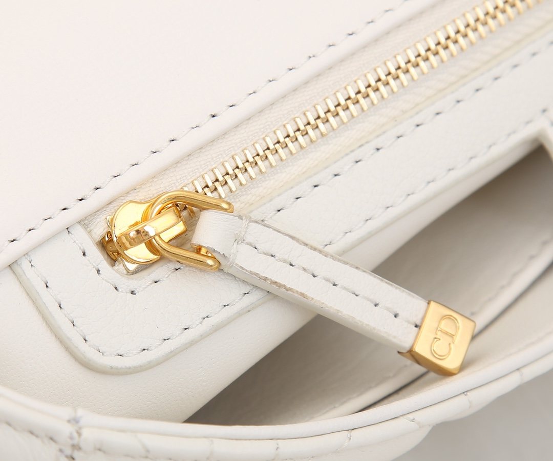 DIOR Medium Dior Caro Bag White