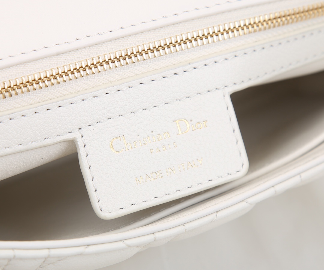 DIOR Medium Dior Caro Bag White