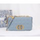 DIOR Medium Dior Caro Bag Cloud Blue