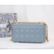 DIOR Medium Dior Caro Bag Cloud Blue