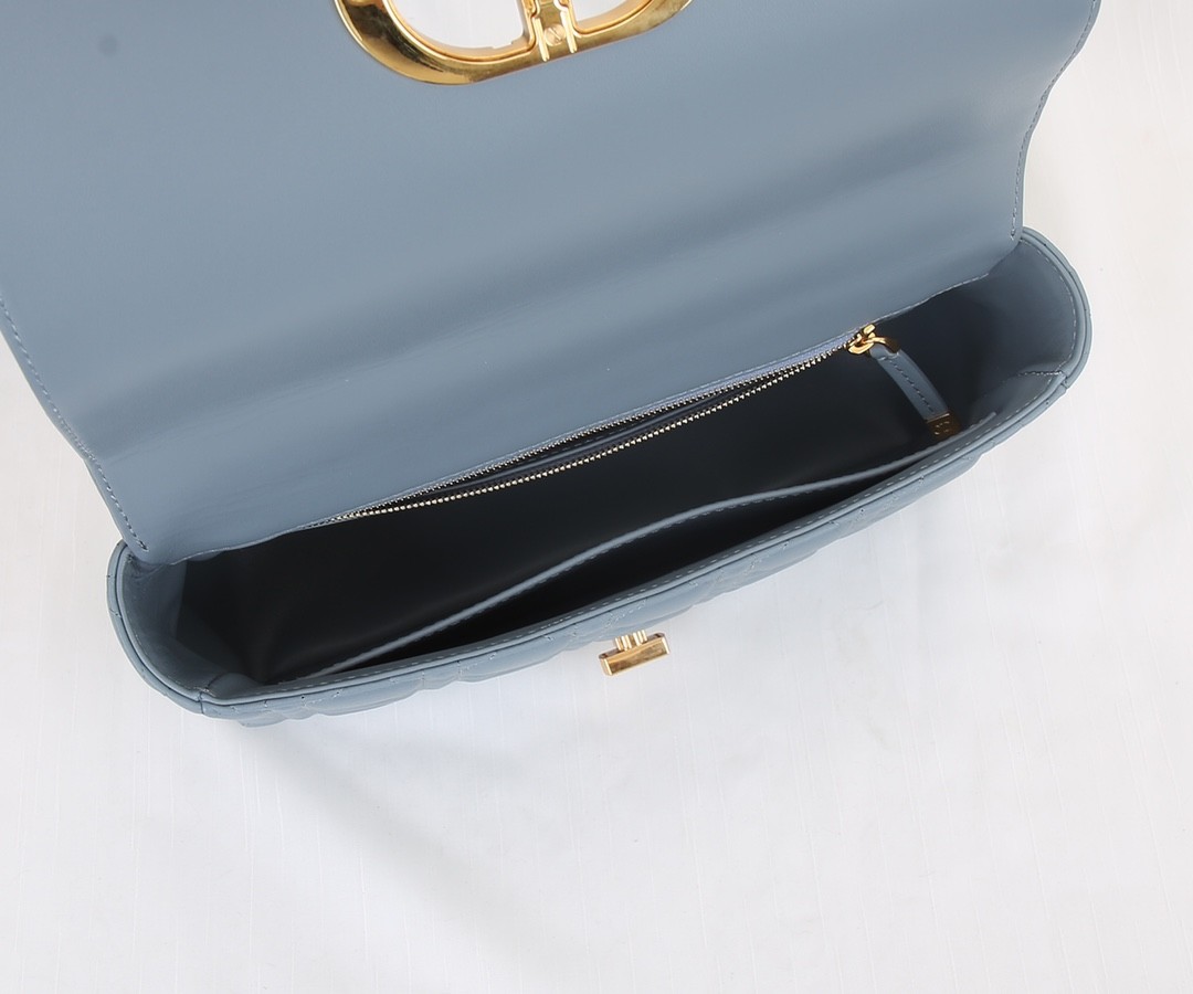 DIOR Medium Dior Caro Bag Cloud Blue