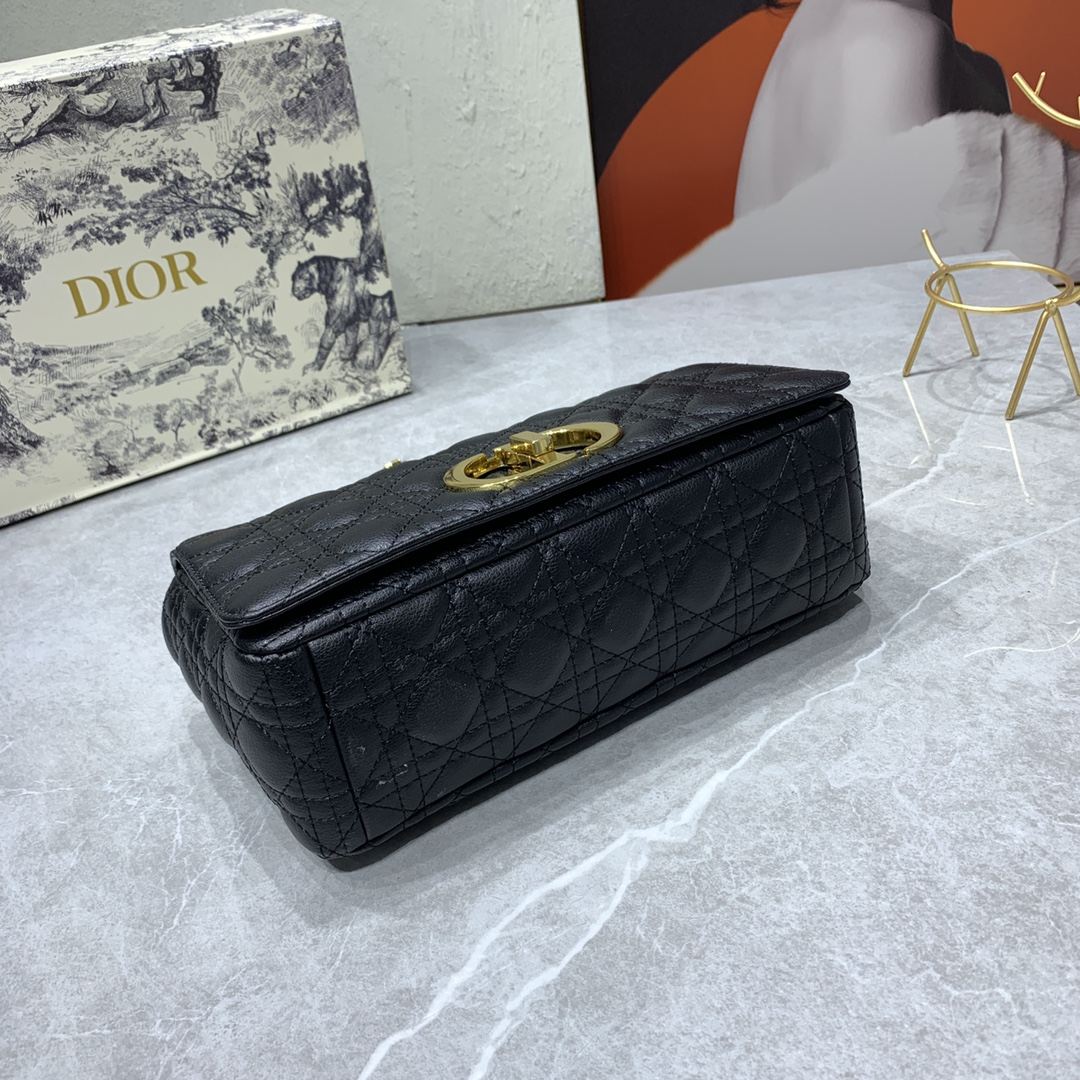 DIOR Large Dior Caro Bag Black 